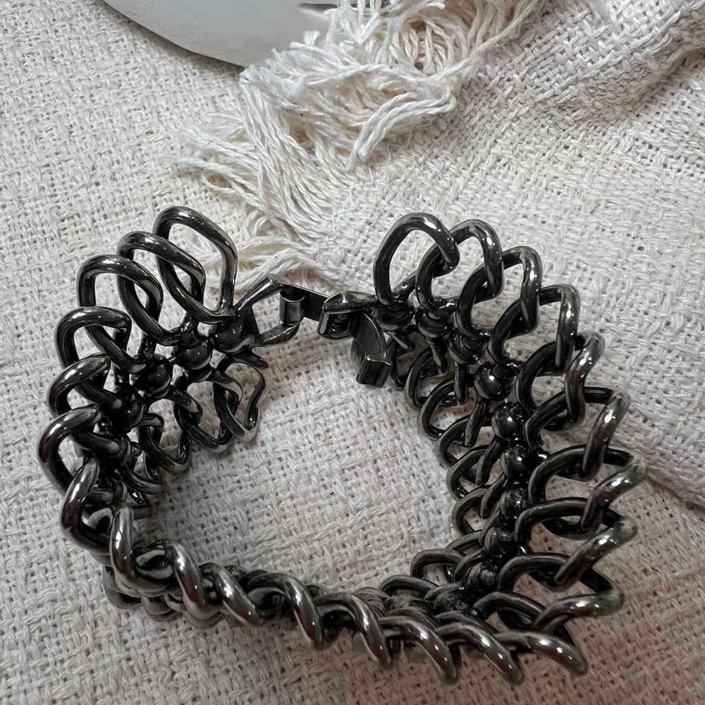 All Saints Silver Chain Bracelet - Picture 4 of 8